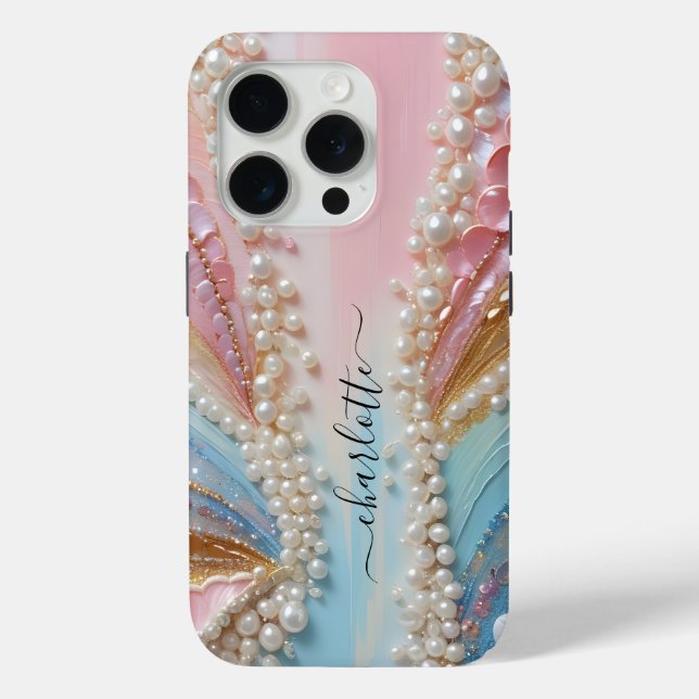 Pearlescent Painted Pearls Shells  Case-Mate iPhone Case (Back)
