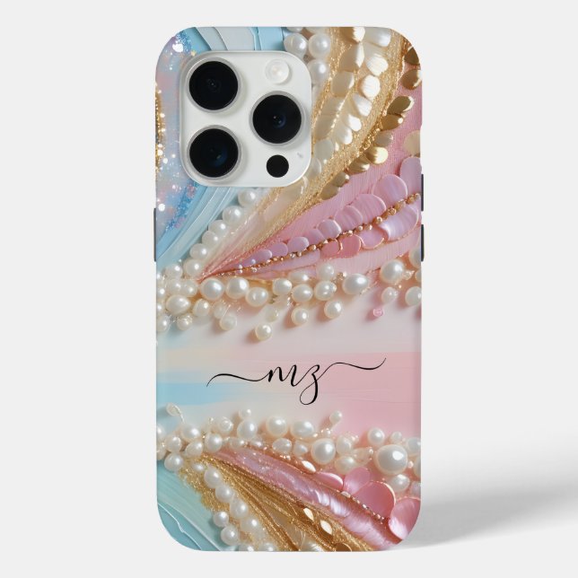 Pearlescent Painted Pearls Shells  Case-Mate iPhone Case (Back)