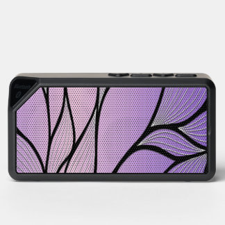 Pearlescent Purple Creative Leave Pattern  Bluetooth Speaker