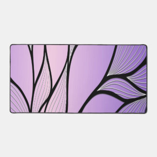 Pearlescent Purple Creative Leave Pattern  Desk Mat