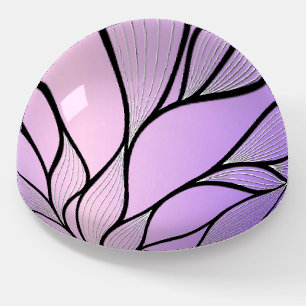 Pearlescent Purple Creative Leave Pattern Paperweight