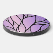 Pearlescent Purple Creative Leave Pattern Wireless Charger (Front 2)