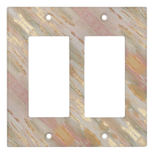 Pearlized Gold, Rose Light Switch Cover