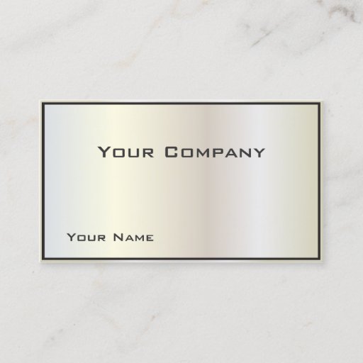 Customizable Pearlized  Corporate  Business Card