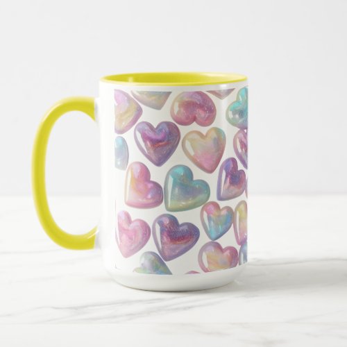 Pearlized Hearts  Mug