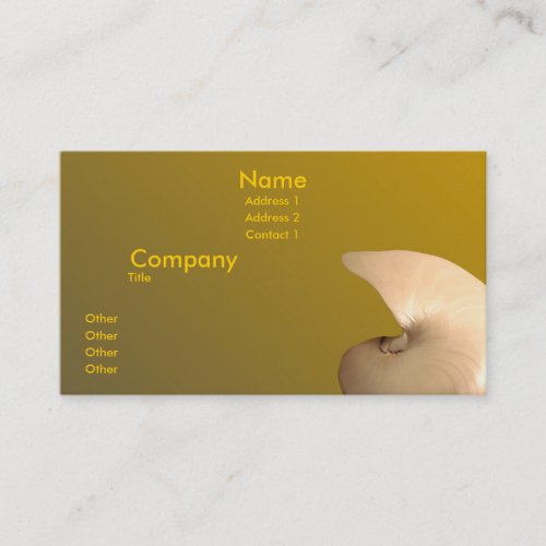 Pearlized Nautilus Business Card
