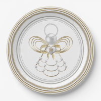 Pearls and Gold - Metallic Christmas Angel of Joy