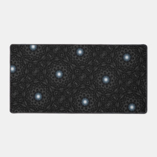 Pearls and Lace Black and White Desk Mats