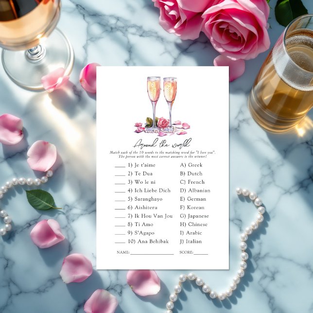 Pearls and Prosecco Around the World Bridal Shower (Pearls and Prosecco Around the World Bridal Shower)