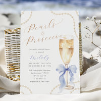 Pearls and Prosecco Blue Bridal Shower
