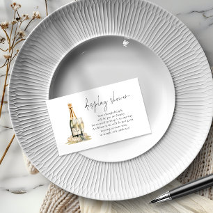 Pearls and Prosecco Bridal Display Shower Enclosure Card