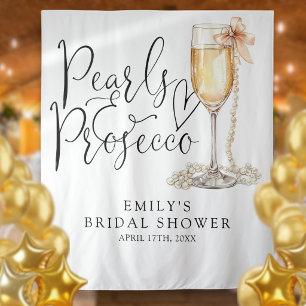 Pearls And Prosecco Bridal Shower Backdrop