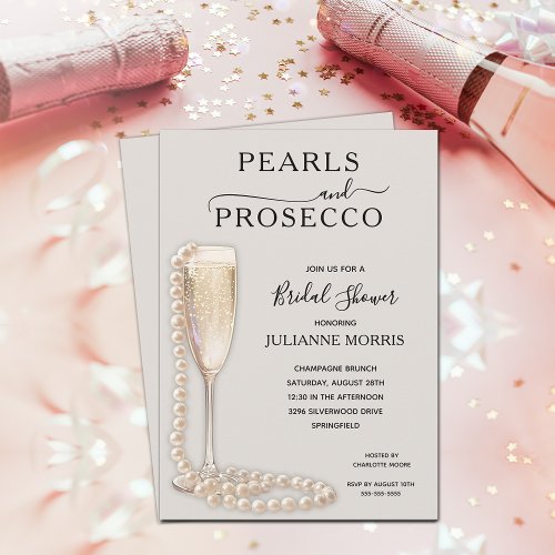 Pearls and Prosecco Bridal Shower Brunch & Bubbly