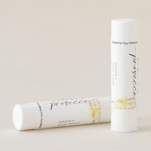 Pearls and Prosecco Bridal Shower Custom Minimal  Lip Balm