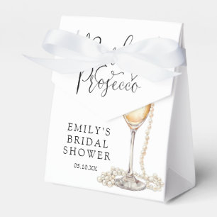 Pearls And Prosecco Bridal Shower Favor Boxes