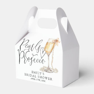 Pearls And Prosecco Bridal Shower Favor Boxes
