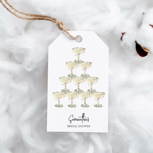 Pearls and Prosecco Bridal Shower  Gift Tags