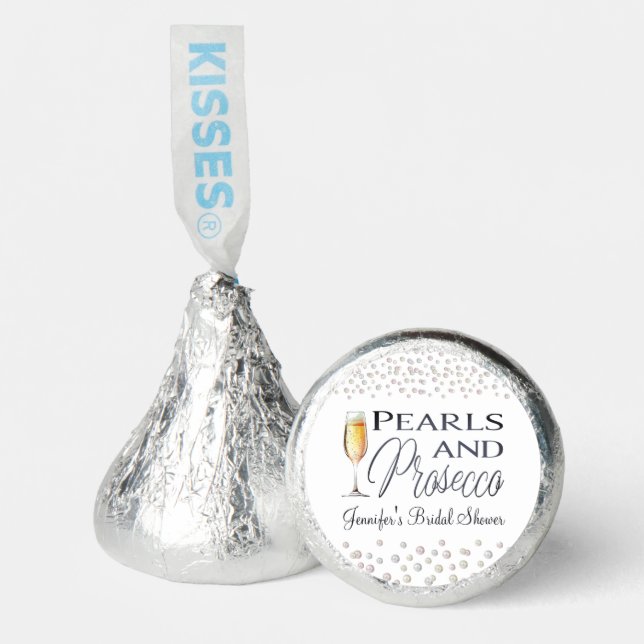 Pearls and Prosecco Bridal Shower Hershey®'s Kisses® (Front)