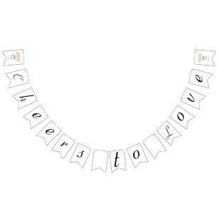 Pearls and Prosecco bridal shower love Bunting Flags