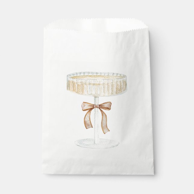 Pearls and Prosecco bridal shower love  Favor Bag (Front)