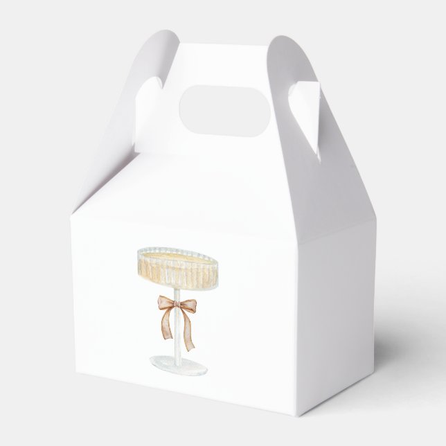 Pearls and Prosecco bridal shower love  Favor Boxes (Front Side)