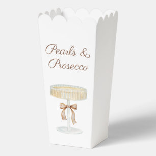 Pearls and Prosecco bridal shower love Favor Boxes