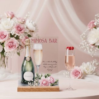 Pearls And Prosecco Bridal Shower Mimosa Bar