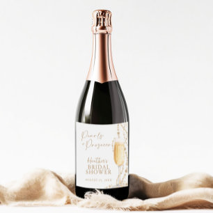 Pearls and Prosecco Bridal Shower Sparkling Wine Label