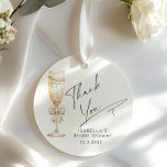 Pearls and Prosecco Bridal Shower Thank you Favor Tags<br><div class="desc">Pearls and Prosecco Bridal Shower Thank you Favor Tags
Matching items are available.</div>