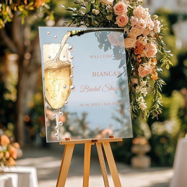 Pearls And Prosecco Bridal Shower welcome sign (Creator Uploaded)