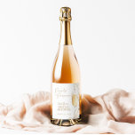 Pearls and Prosecco Bridal Shower  Wine Label<br><div class="desc">Pearls and Prosecco Bridal Shower Wine Labe This timeless Pearls and Prosecco Bridal Shower Label features watercolor pearls and a champagne flute, perfect way to accent your special day! Easily edit most wording to match your event! Text colors are fully editable >>>click the "Edit Using Design Tool" button to edit!...</div>