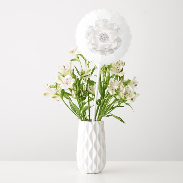 Pearls and Prosecco Floral Monogram Bridal Shower Balloon (Vase)