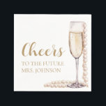 Pearls and Prosecco Future Mrs Bridal Shower Napkins<br><div class="desc">Introducing our Pearls and Prosecco Future Mrs Bridal Shower Napkins, the perfect blend of elegance and celebration for the bride-to-be! Adorned with delicate pearls and prosecco imagery, these napkins add a touch of sophistication to any bridal shower table setting. Whether you're serving cocktails, appetizers, or desserts, these napkins are sure...</div>