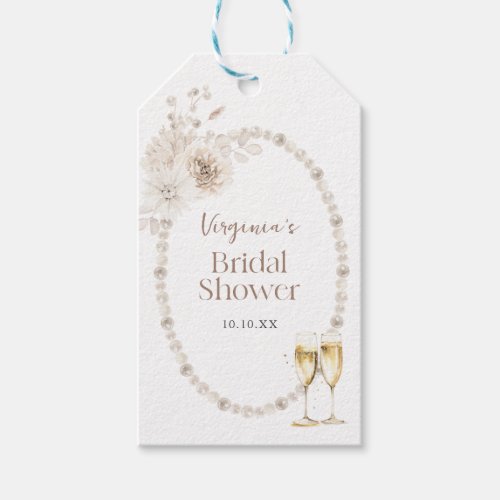Pearls and Prosecco Gift Tags