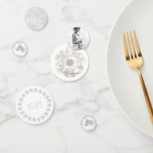 Pearls and Prosecco Personalized Bridal Shower Confetti