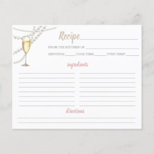 Pearls and Prosecco Recipe Sheet