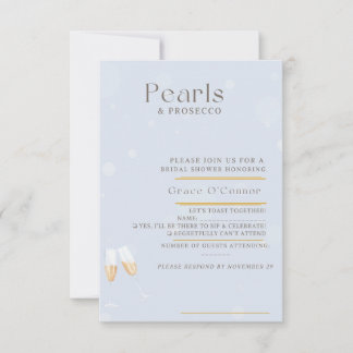 Pearls and Prosecco Response Card