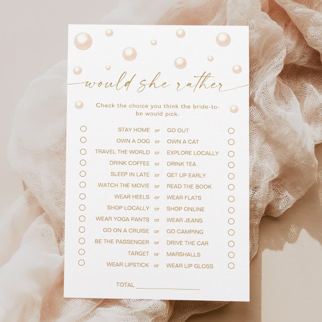 Pearls and Prosecco Shower Would She Rather Game (Creator Uploaded)