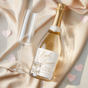 Pearls and Prosecco Sparkling Wine Label