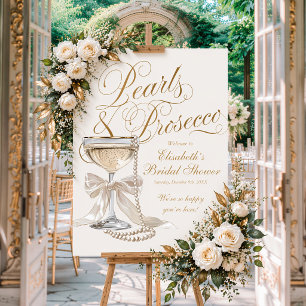 Pearls and Prosecco Welcome Foam Board