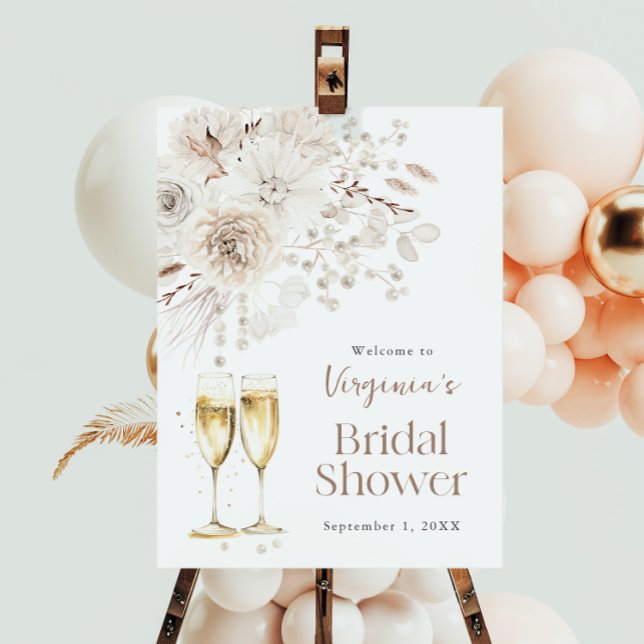 Pearls and Prosecco Welcome Sign (Pearls and Prosecco Welcome Sign
)