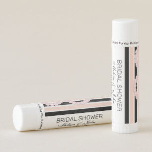 Pearls and Stripes Bridal Shower Name Lip Balm
