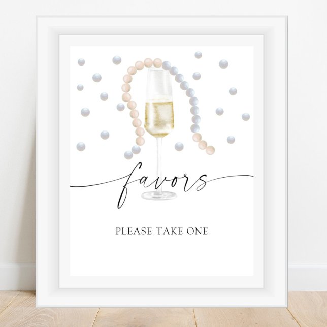 Pearls beads - bridal favors please take one  poster (Creator Uploaded)