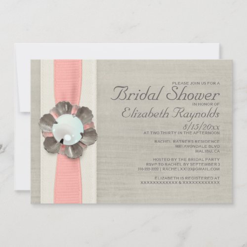 Pearls Bridal Shower Invitations