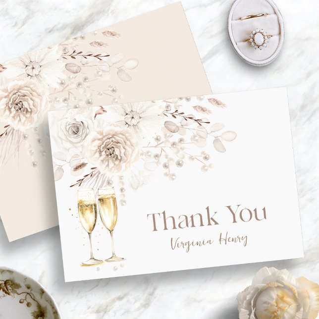 Pearls Bridal Shower Thank You Card (Pearls Bridal Shower Thank You Card
)