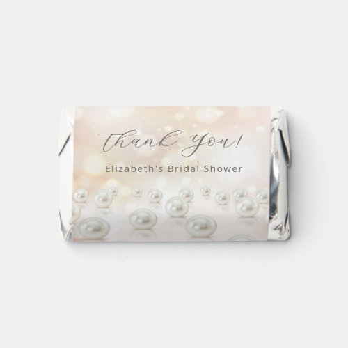 Pearls Bridal Shower thank You Hershey's Miniatures