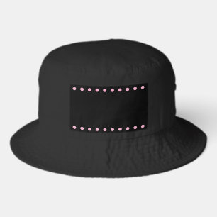 Pearls Bucket Hat (Black & Pink)