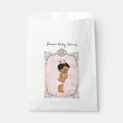 Pearls Diamonds Ethnic Princess Baby Girl Glam Favor Bag