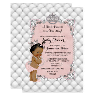 5x7 Denim And Pearls Invitation You Print Denim By