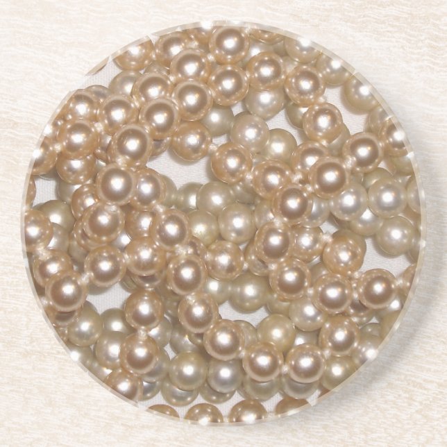 Pearls Drink Coaster (Front)